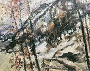 Lovis Corinth Walchensee mit Herzogstand im Schnee oil painting